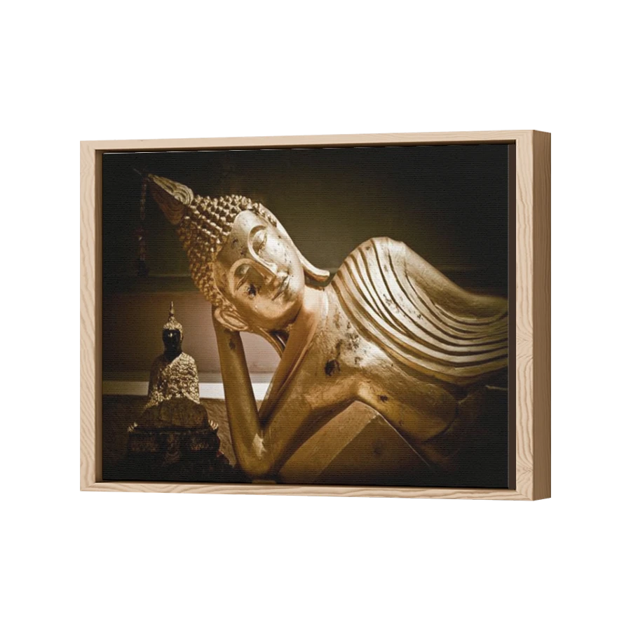 Thumbnail for Canvas - Wood Grain Floating Frame