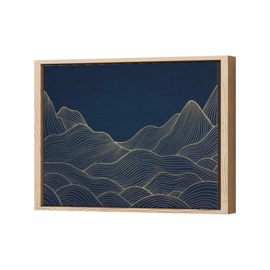 Thumbnail for Canvas - Wood Grain Floating Frame