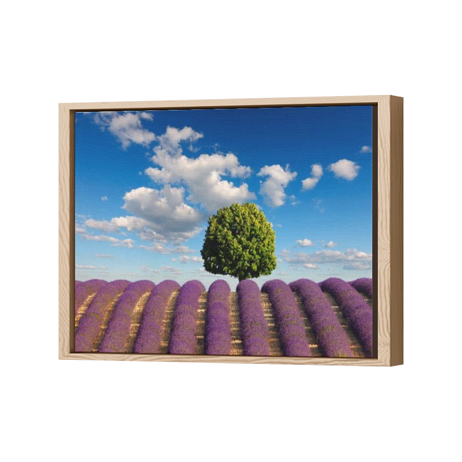 Thumbnail for Canvas - Wood Grain Floating Frame