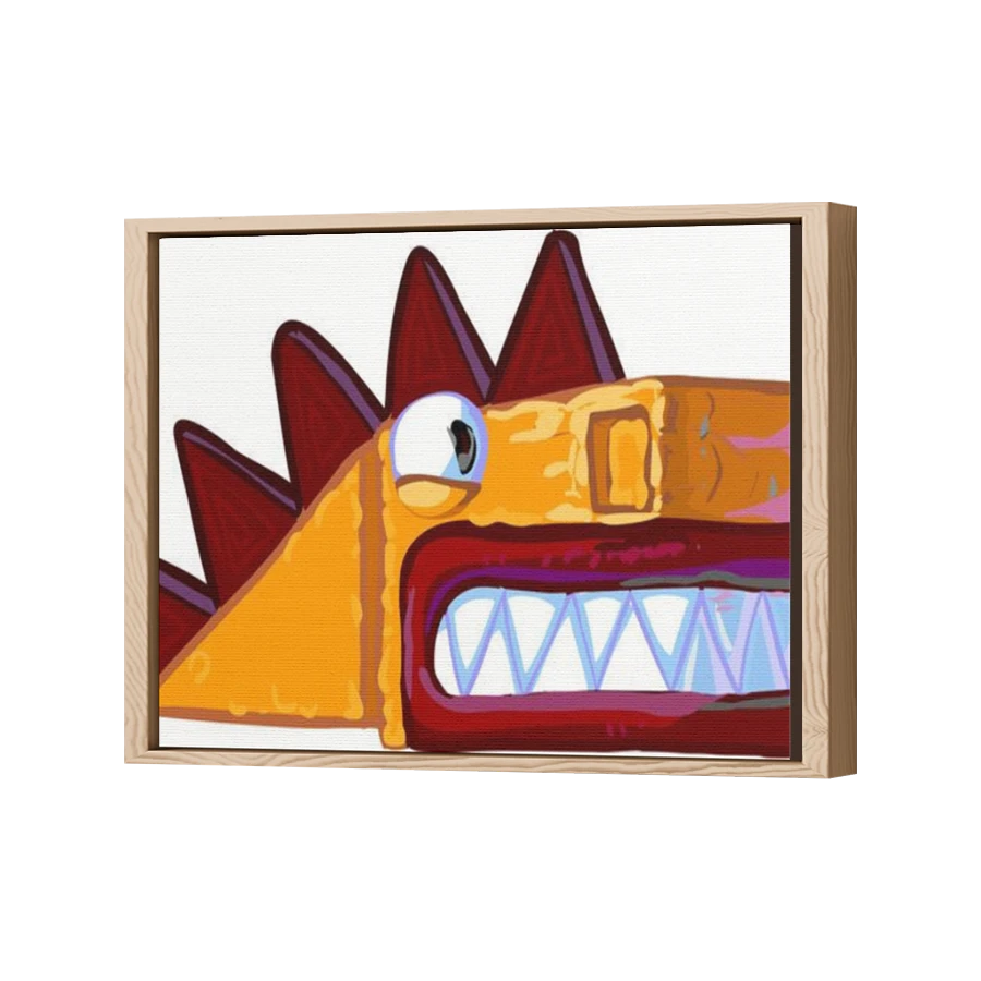 Thumbnail for Canvas - Wood Grain Floating Frame