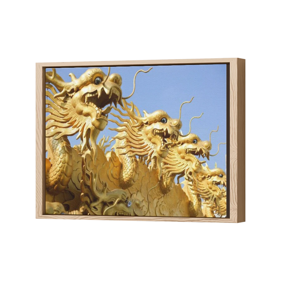 Thumbnail for Canvas - Wood Grain Floating Frame