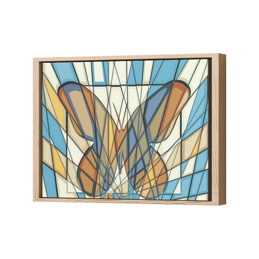 Thumbnail for Canvas - Wood Grain Floating Frame