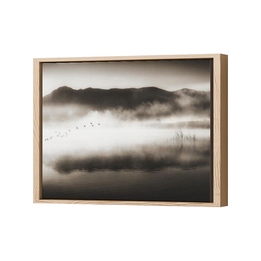 Thumbnail for Canvas - Wood Grain Floating Frame