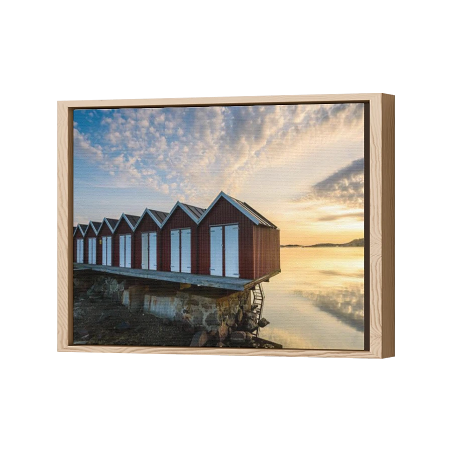 Thumbnail for Canvas - Wood Grain Floating Frame