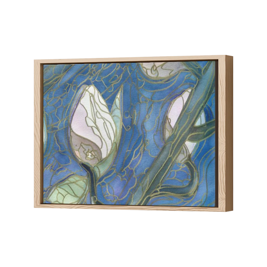 Thumbnail for Canvas - Wood Grain Floating Frame