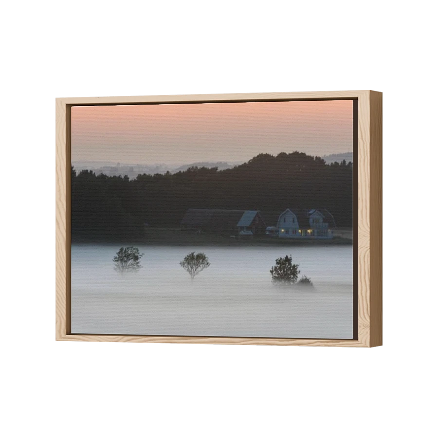 Thumbnail for Canvas - Wood Grain Floating Frame