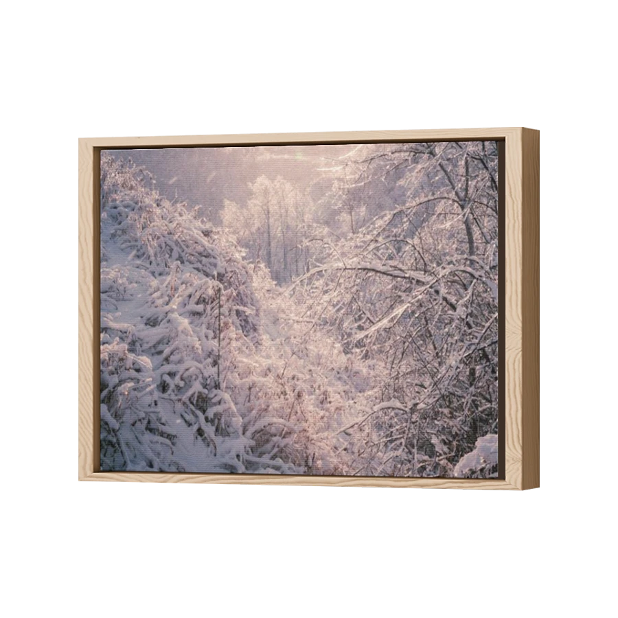 Thumbnail for Canvas - Wood Grain Floating Frame