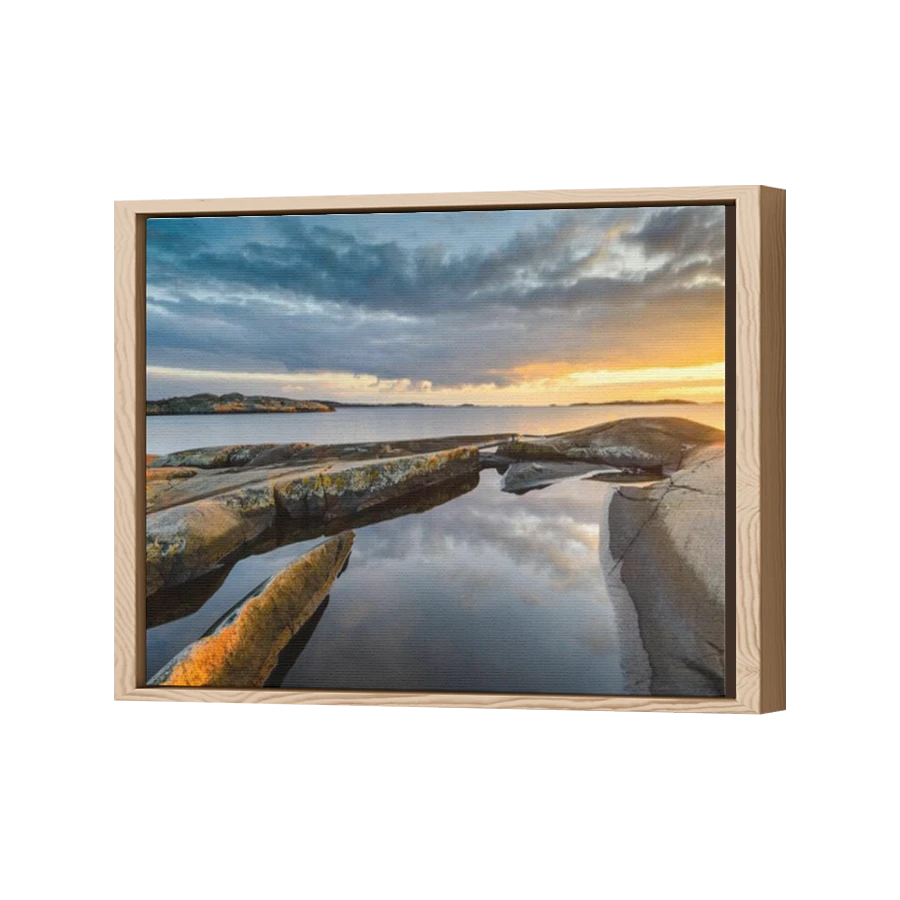 Thumbnail for Canvas - Wood Grain Floating Frame