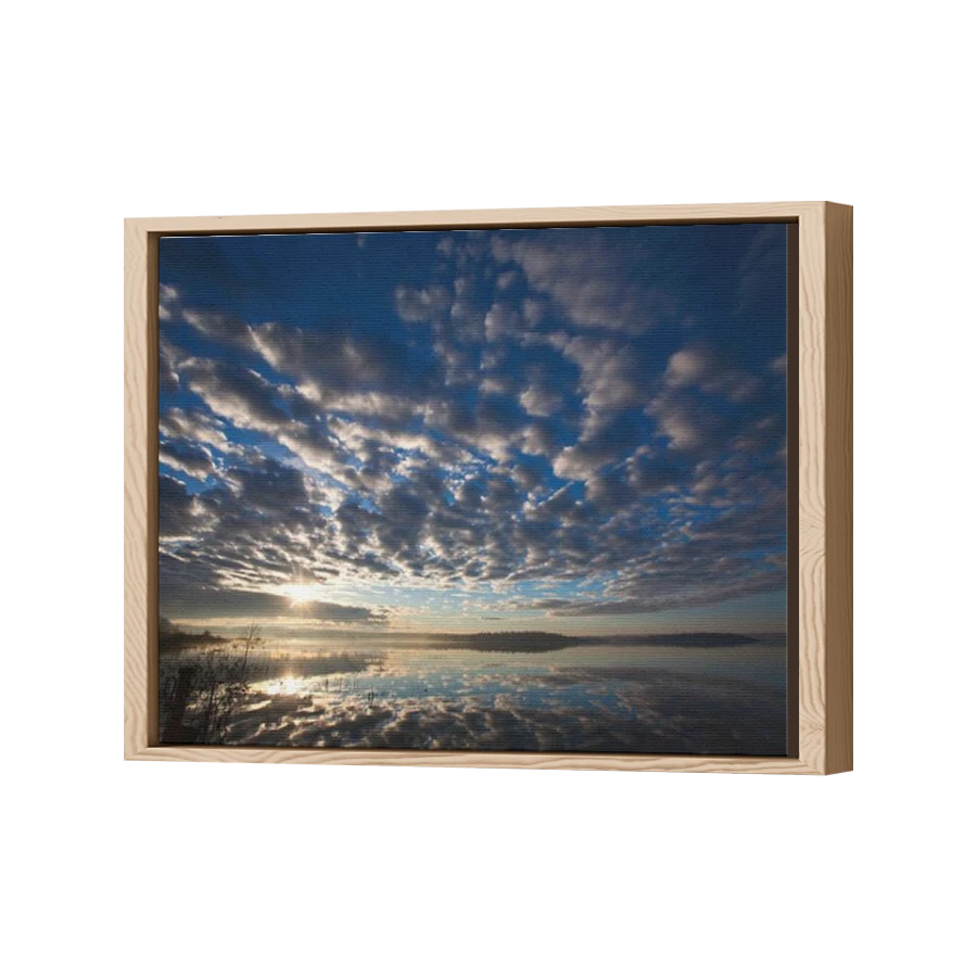 Thumbnail for Canvas - Wood Grain Floating Frame