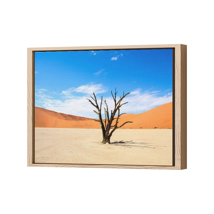 Thumbnail for Canvas - Wood Grain Floating Frame