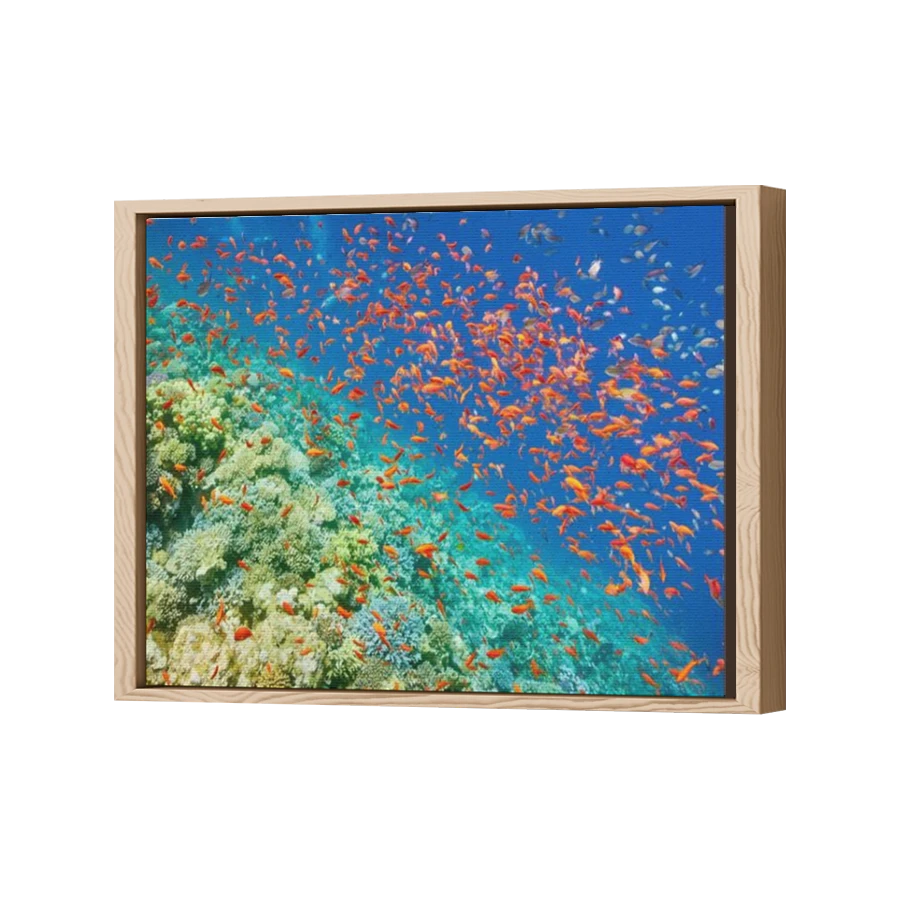 Thumbnail for Canvas - Wood Grain Floating Frame