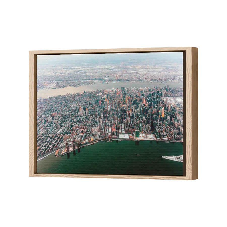 Thumbnail for Canvas - Wood Grain Floating Frame