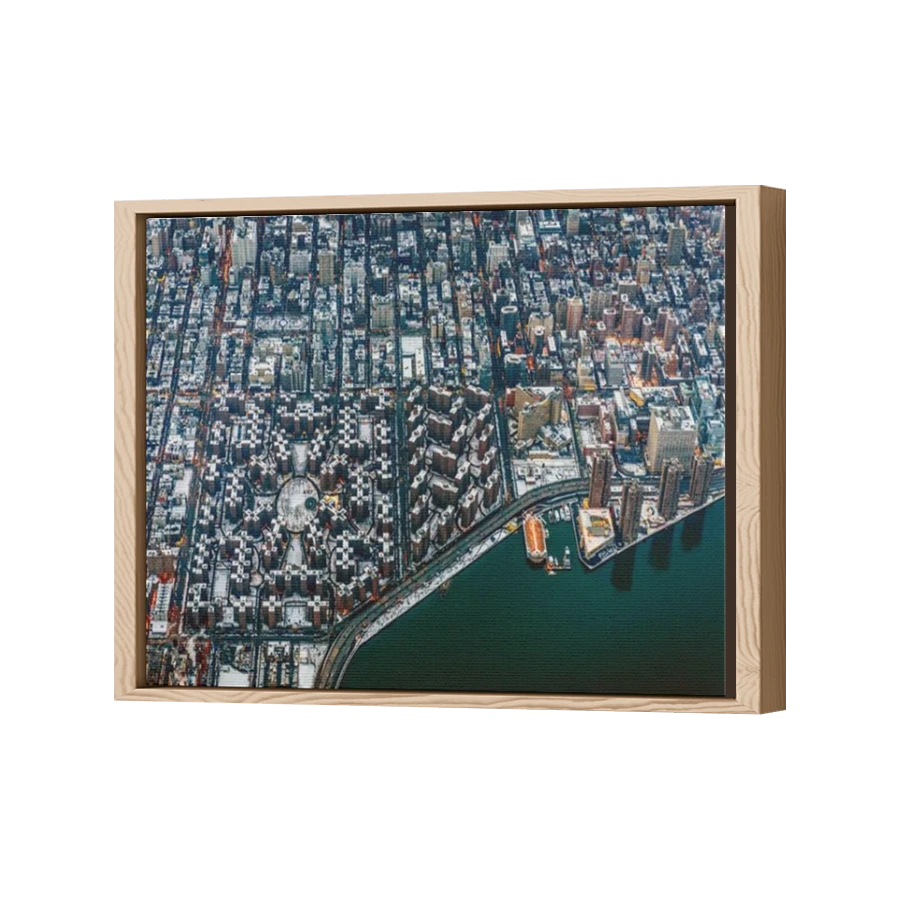 Thumbnail for Canvas - Wood Grain Floating Frame