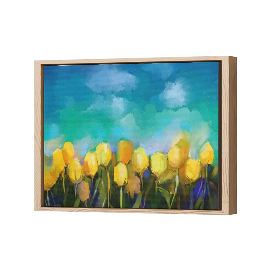 Thumbnail for Canvas - Wood Grain Floating Frame