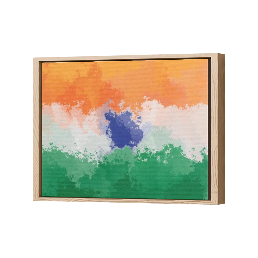 Thumbnail for Canvas - Wood Grain Floating Frame
