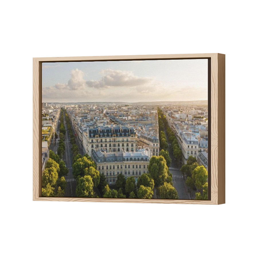 Thumbnail for Canvas - Wood Grain Floating Frame