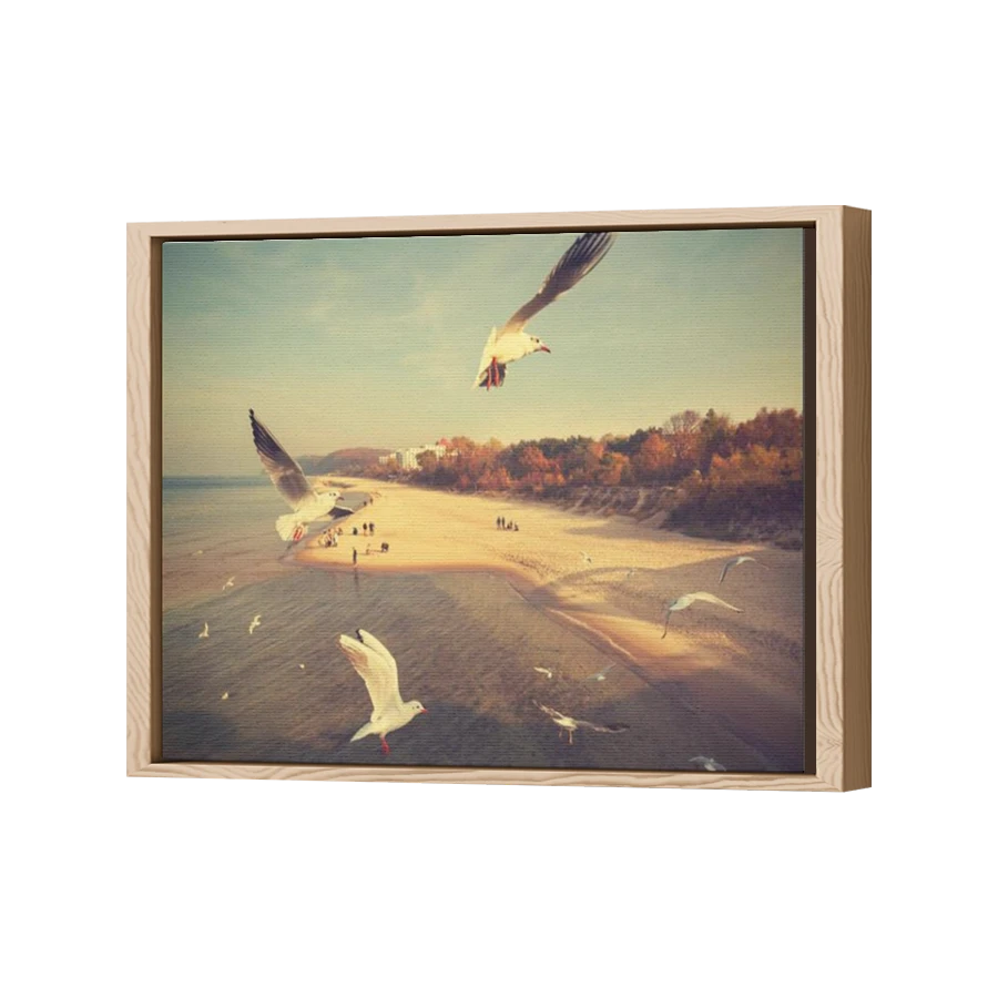 Thumbnail for Canvas - Wood Grain Floating Frame
