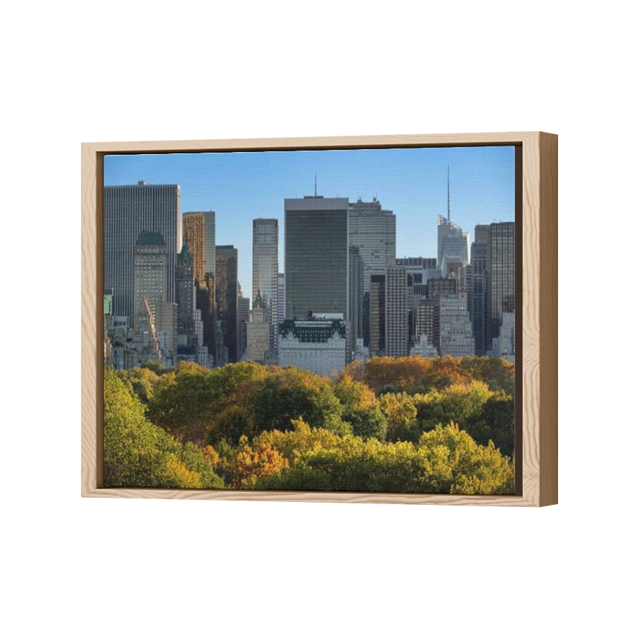 Thumbnail for Canvas - Wood Grain Floating Frame