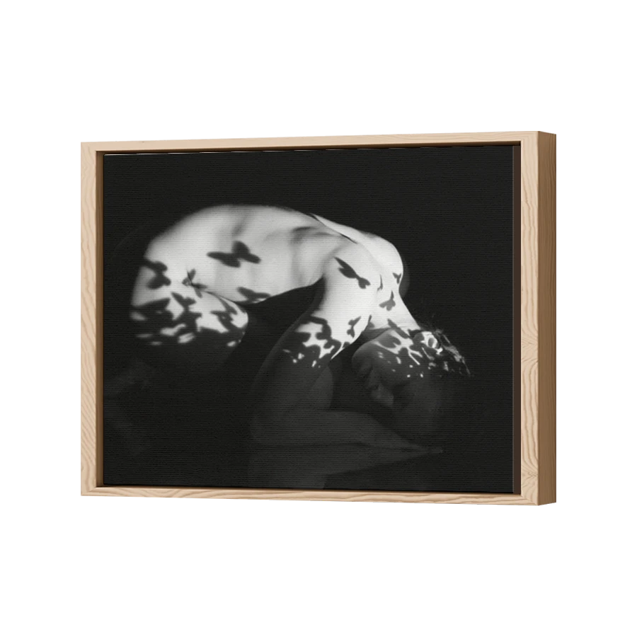 Thumbnail for Canvas - Wood Grain Floating Frame
