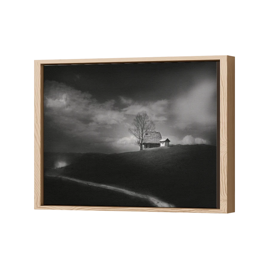 Thumbnail for Canvas - Wood Grain Floating Frame