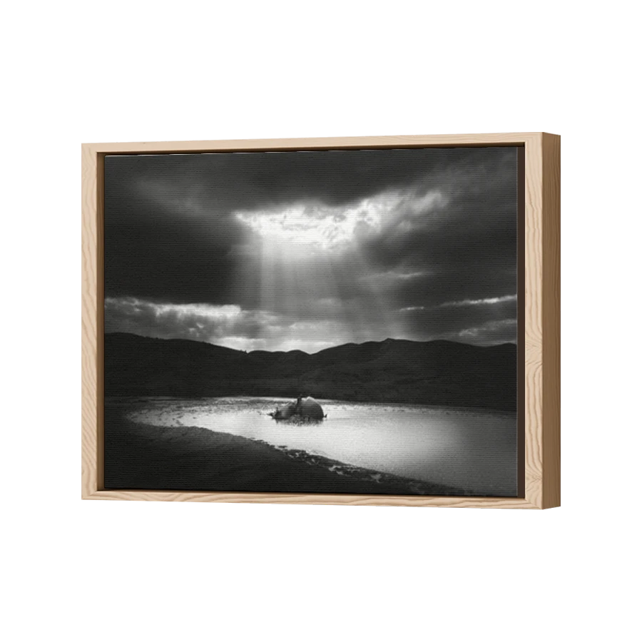 Thumbnail for Canvas - Wood Grain Floating Frame