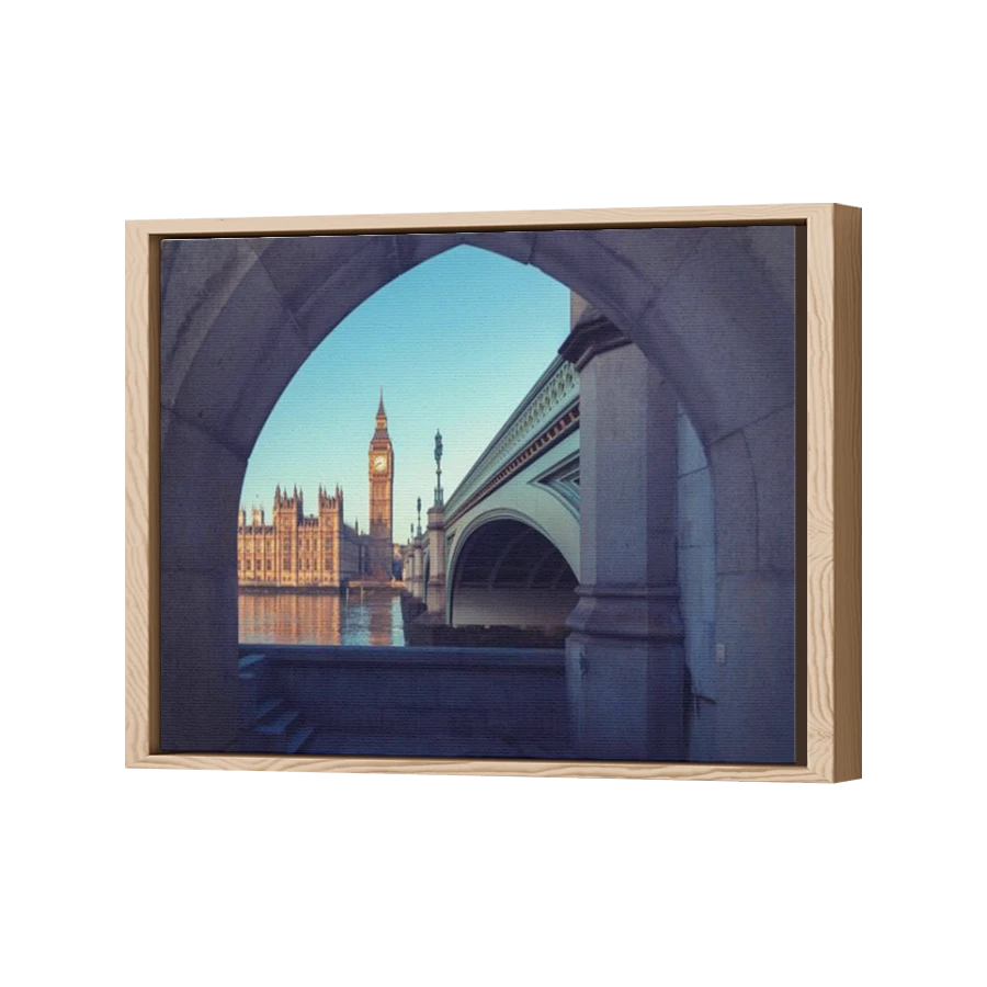 Thumbnail for Canvas - Wood Grain Floating Frame