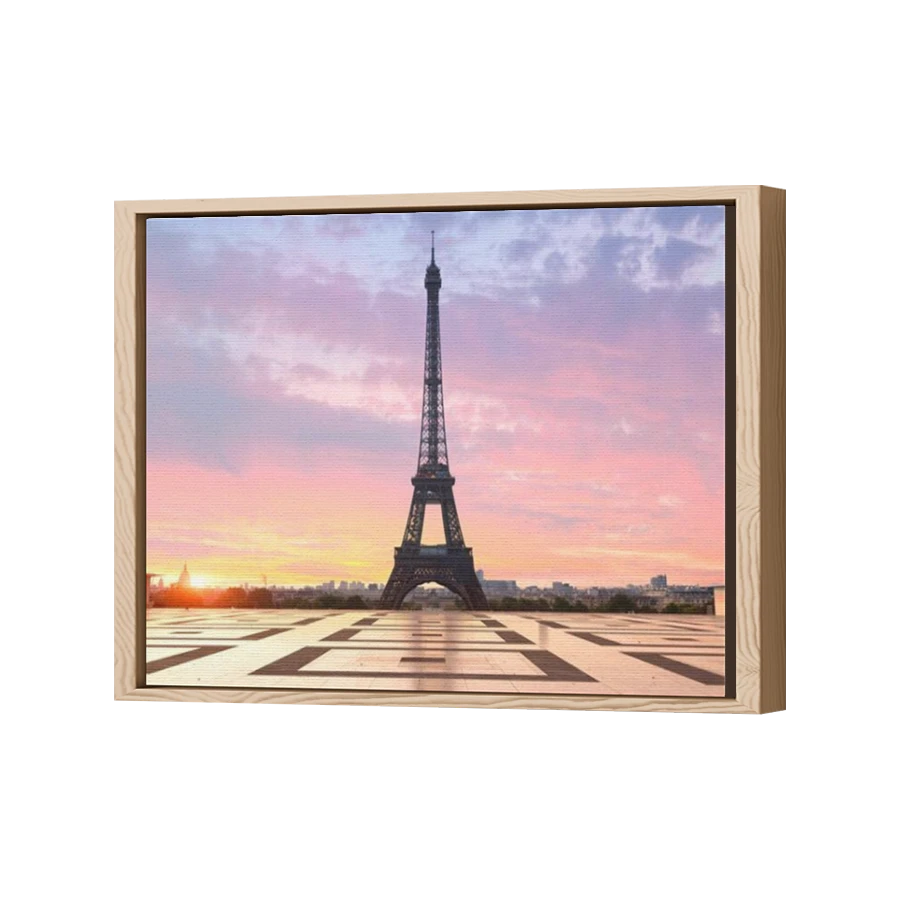 Thumbnail for Canvas - Wood Grain Floating Frame