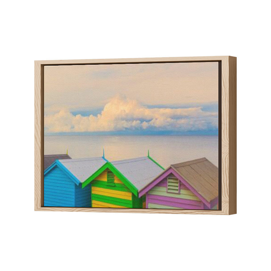 Thumbnail for Canvas - Wood Grain Floating Frame