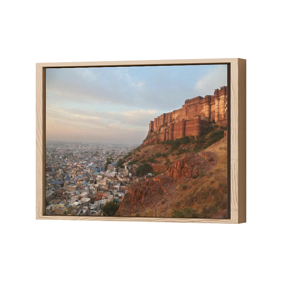 Thumbnail for Canvas - Wood Grain Floating Frame